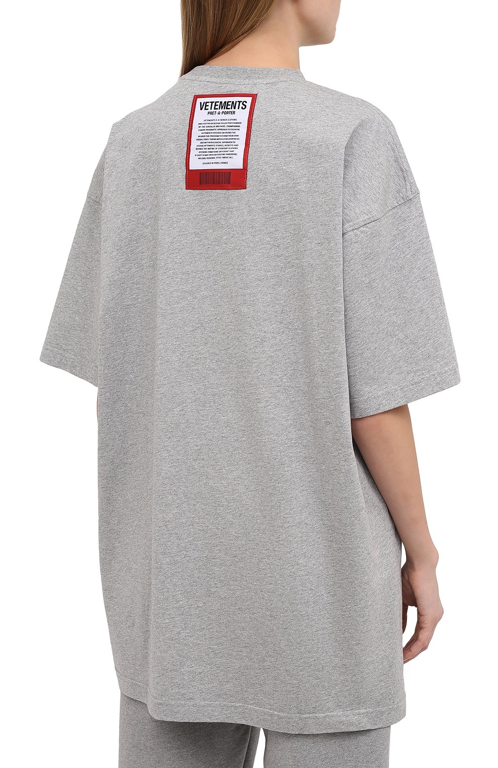 Хлопковая футболка VETEMENTS, арт. UE51TR540G 1600/W, фото 4