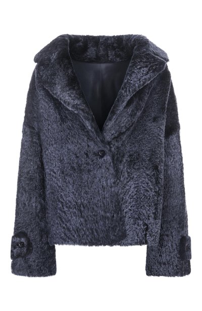 Женская дубленка из овчины MANZONI24, арт. 25M1295R-S35N