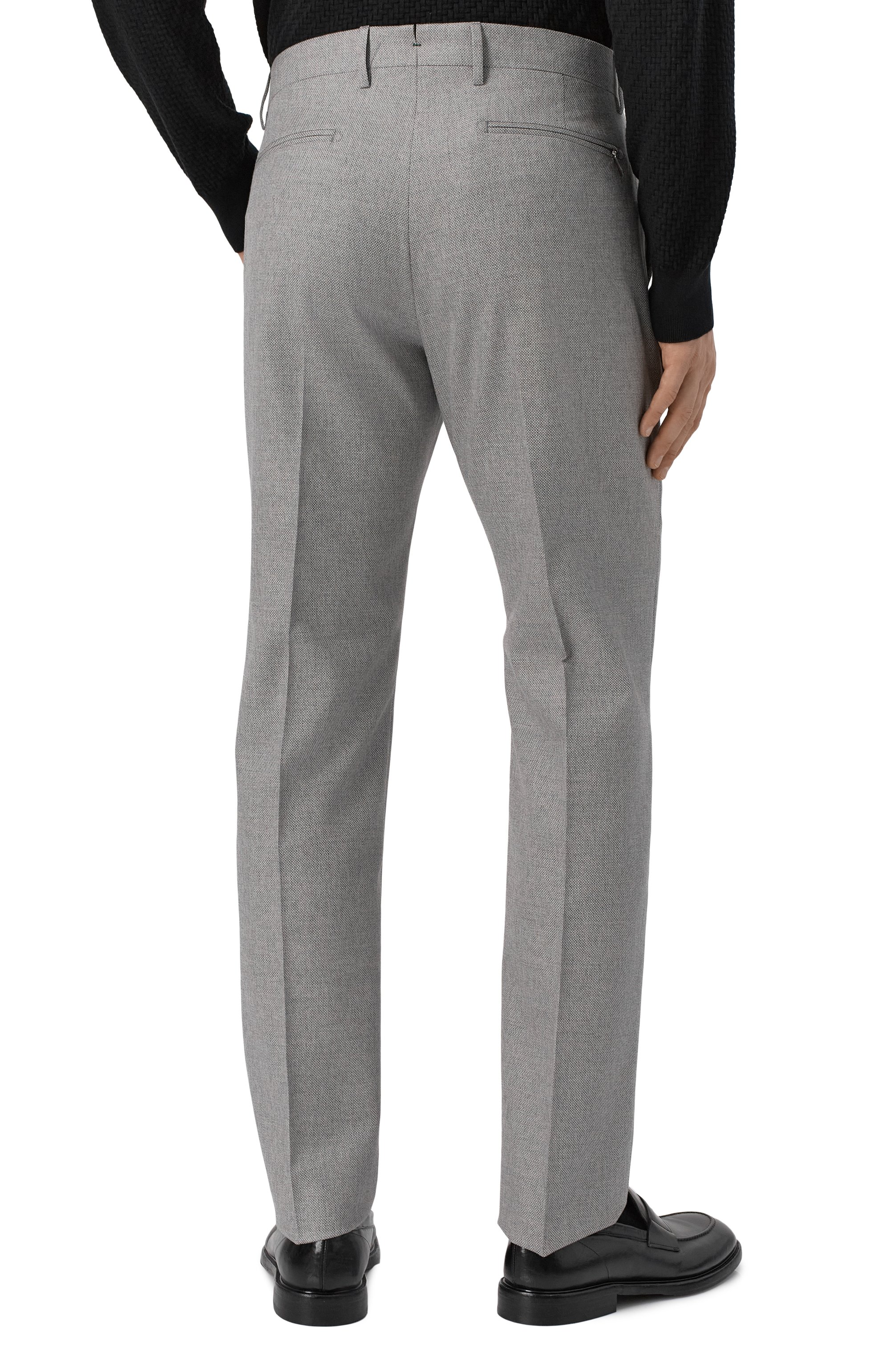 Брюки из шерсти и хлопка BERWICH, арт. VULCAN0195ZIP/GB1678, фото 4