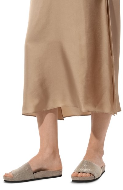 Замшевые шлепанцы BRUNELLO CUCINELLI, арт. MZMIGB1106, фото 3