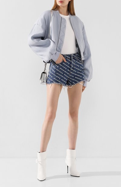 Бомбер из смеси льна и вискозы OFF-WHITE, арт. 0WEA200S20FAB0024001, фото 2