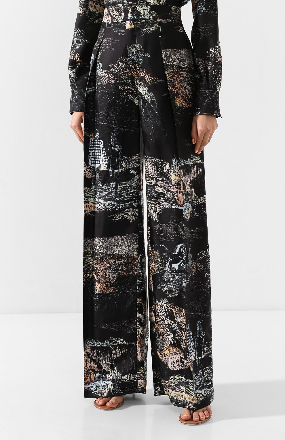 Шелковые брюки CHLOÉ, арт. CHC20SPA68339, фото 3