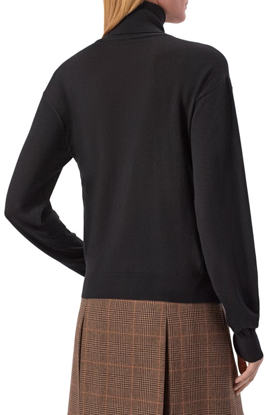 Водолазка из шерсти и кашемира Saint Laurent 840802/YAPK2 Чёрный  840802/YAPK2 Фото 4