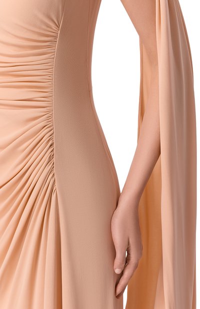 Платье из вискозы ELIE SAAB кораллового цвета по цене 515000 руб., арт. D1148NS26/JF009, фото 4 Платье из вискозы ELIE SAAB, арт. D1148NS26/JF009, фото 4