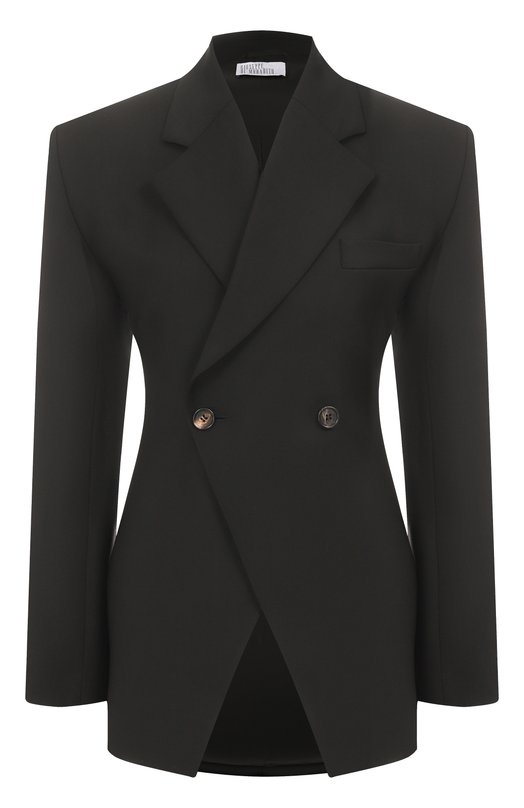 Шерстяной жакет Giuseppe di Morabito 05FWJA121 05327A Чёрный 05FWJA121 05327A