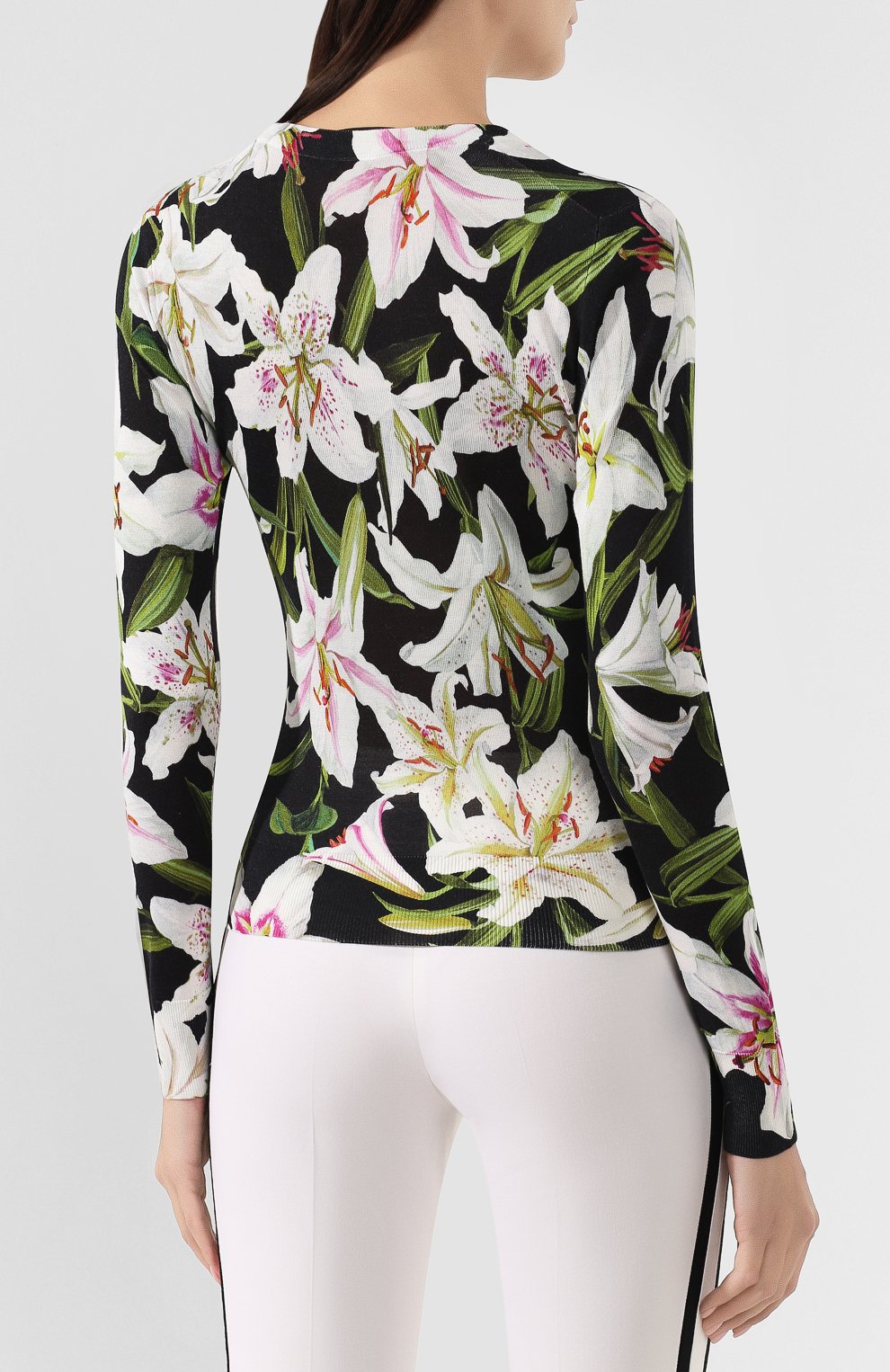 Шелковый пуловер DOLCE & GABBANA, арт. FX450T/JAHGC, фото 4