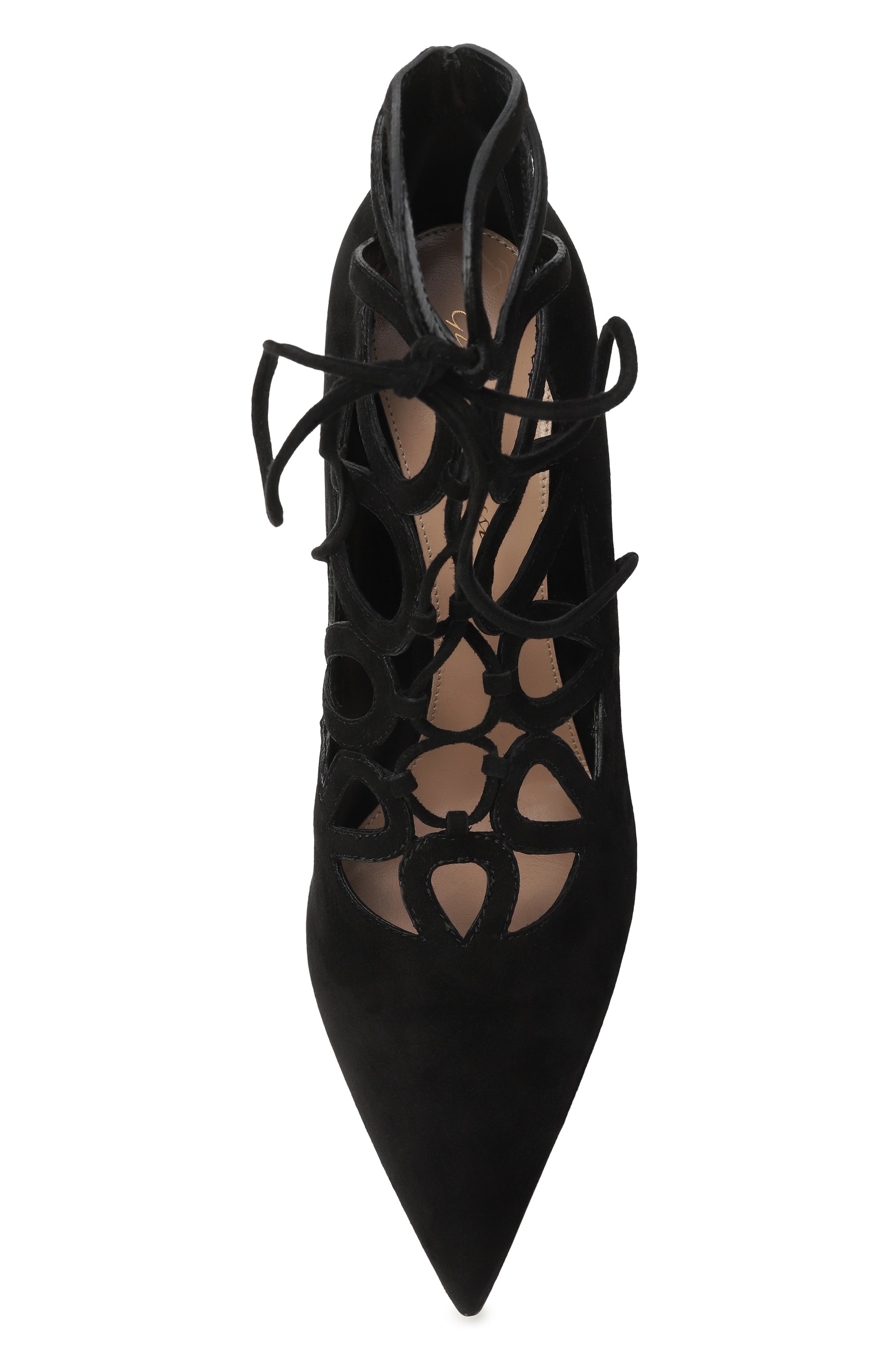 Замшевые туфли elisa 95 GIANVITO ROSSI черного цвета по цене 178000 руб., арт. G05629.95RIC.CAMNER0, фото 6 Замшевые туфли elisa 95 GIANVITO ROSSI, арт. G05629.95RIC.CAMNER0, фото 6