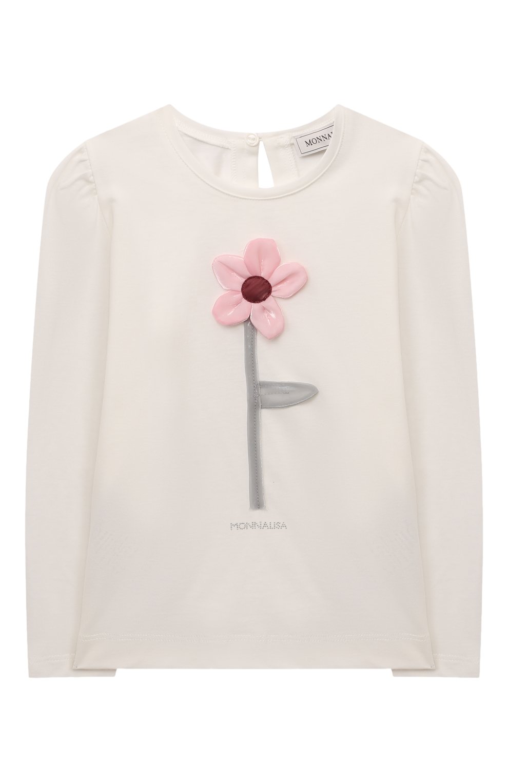 Хлопковый лонгслив MONNALISA, арт. 37D609, фото 1