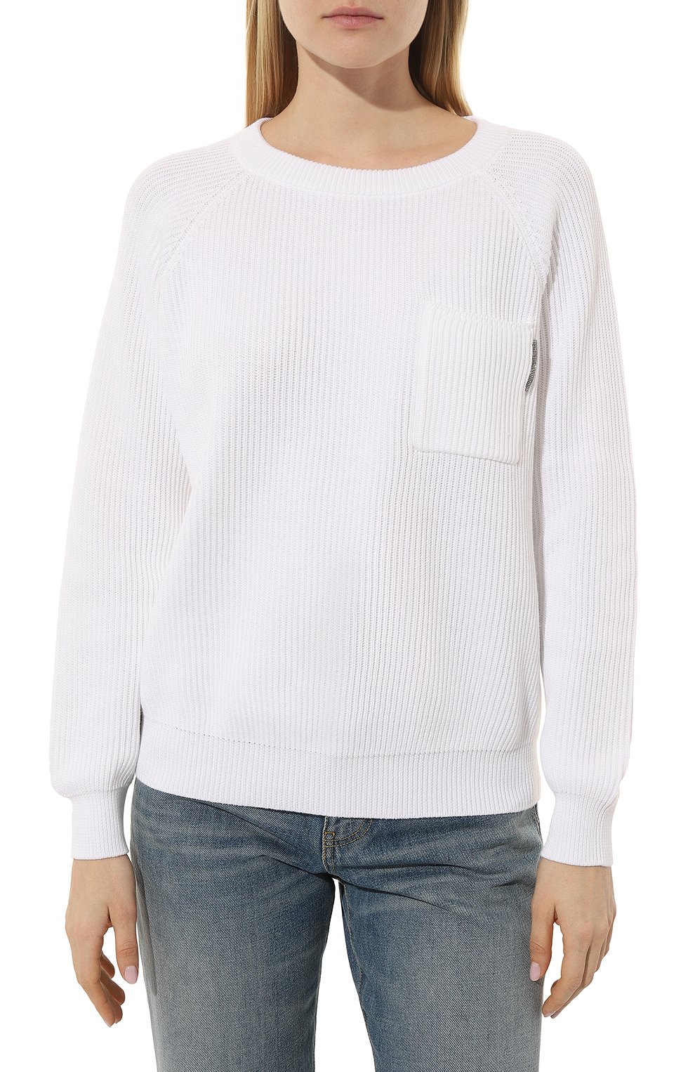 Хлопковый пуловер BRUNELLO CUCINELLI, арт. M1900B1040, фото 3