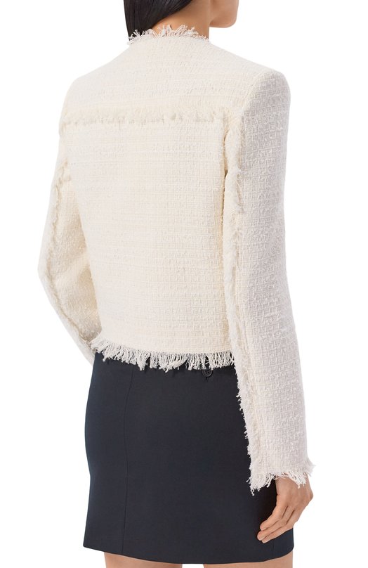 Жакет из хлопка и вискозы MSGM 4041MDG11/267111 Белый  4041MDG11/267111 Фото 4