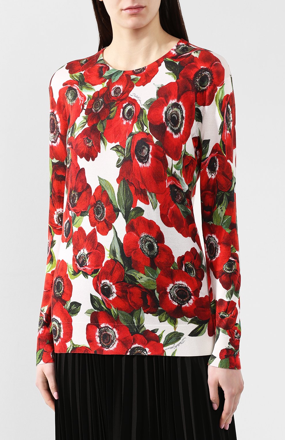 Шелковый пуловер DOLCE & GABBANA, арт. FX363T/JAHFP, фото 3