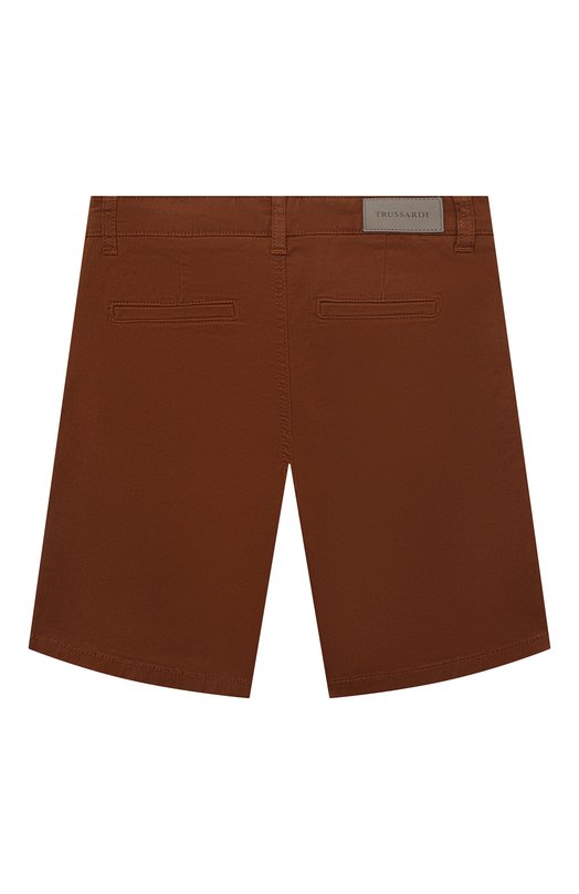 Хлопковые шорты Trussardi junior Коричневый, фото 2