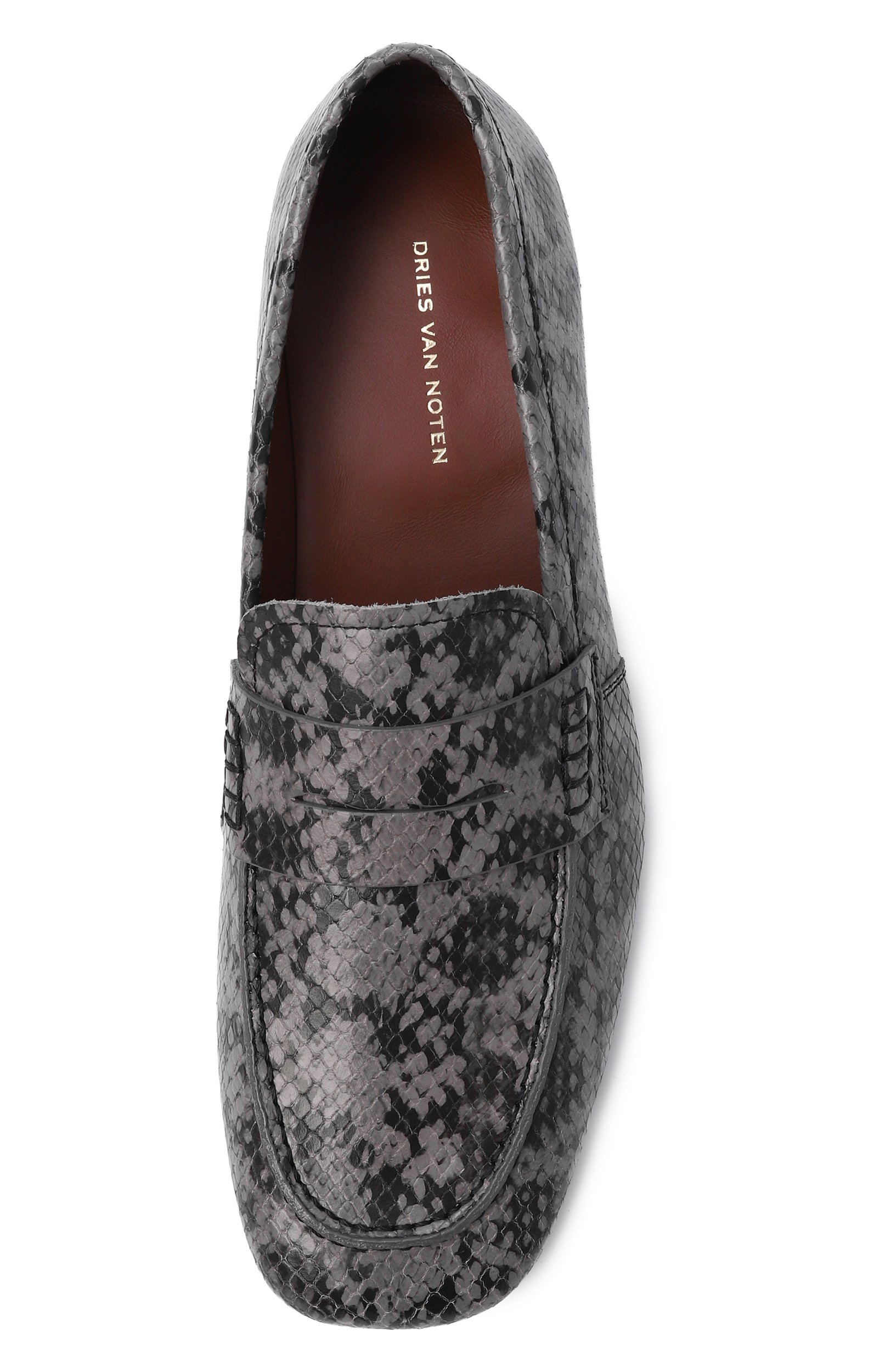 Кожаные пенни-лоферы DRIES VAN NOTEN серого цвета по цене 99500 руб., арт. 131711/0305, фото 6 Кожаные пенни-лоферы DRIES VAN NOTEN, арт. 131711/0305, фото 6