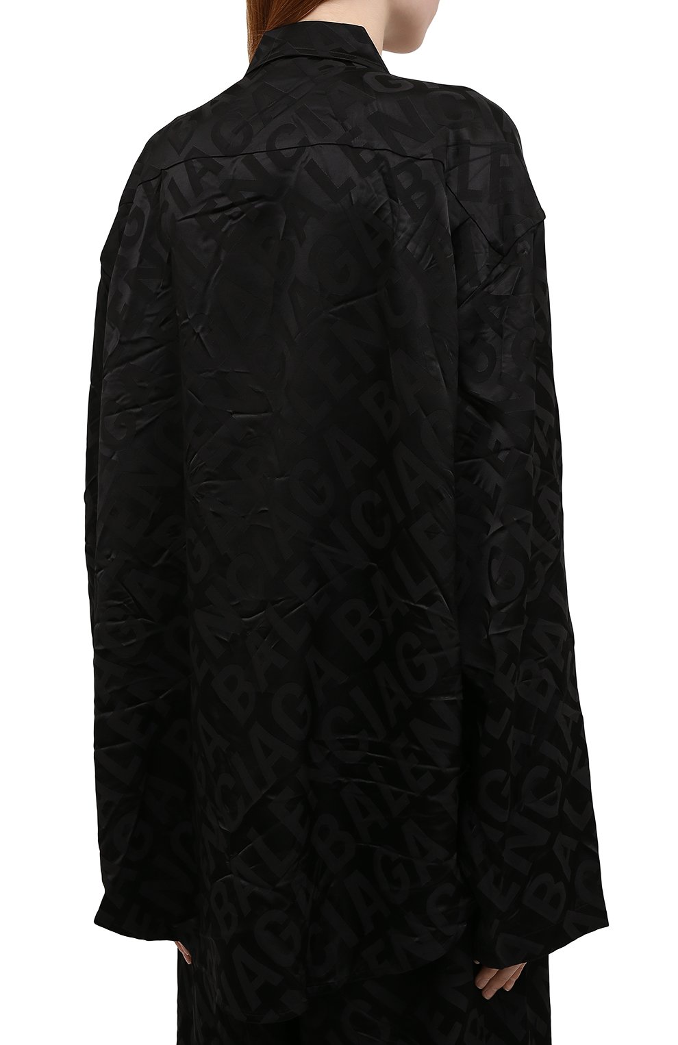Рубашка BALENCIAGA черного цвета по цене 95150 руб., арт. 681631/TL058, фото 4 Рубашка BALENCIAGA, арт. 681631/TL058, фото 4