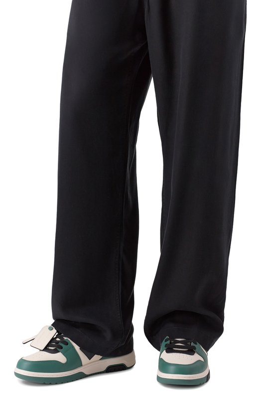 Кожаные кеды Out of Office Off-White 0MIA189F25LEA003 Зелёный  0MIA189F25LEA003 Фото 3