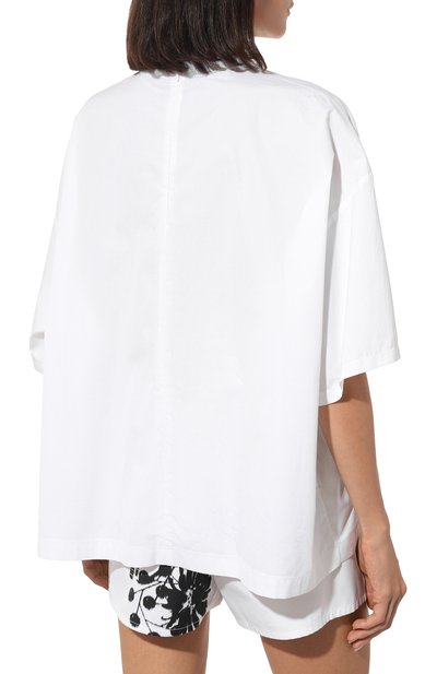 Хлопковый топ PRADA, арт. P924I-1UCX-F0009-211, фото 4