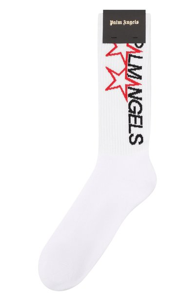 Хлопковые носки PALM ANGELS, арт. PMRA001F21FAB0040110, фото 1