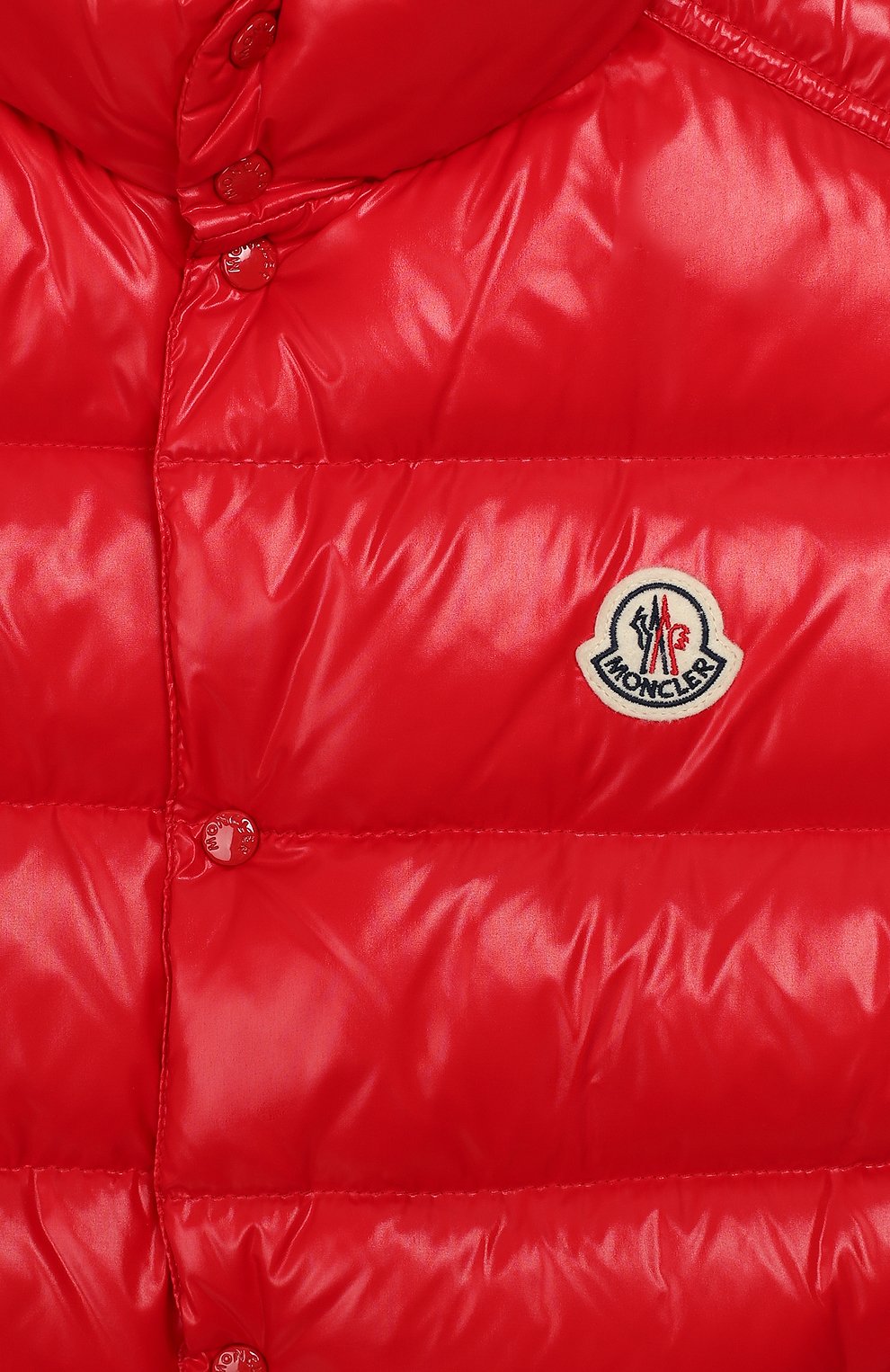 Пуховый жилет MONCLER ENFANT красного цвета по цене 41600 руб., арт. E2-954-43328-05-68950/8-10A, фото 3 Пуховый жилет MONCLER ENFANT, арт. E2-954-43328-05-68950/8-10A, фото 3