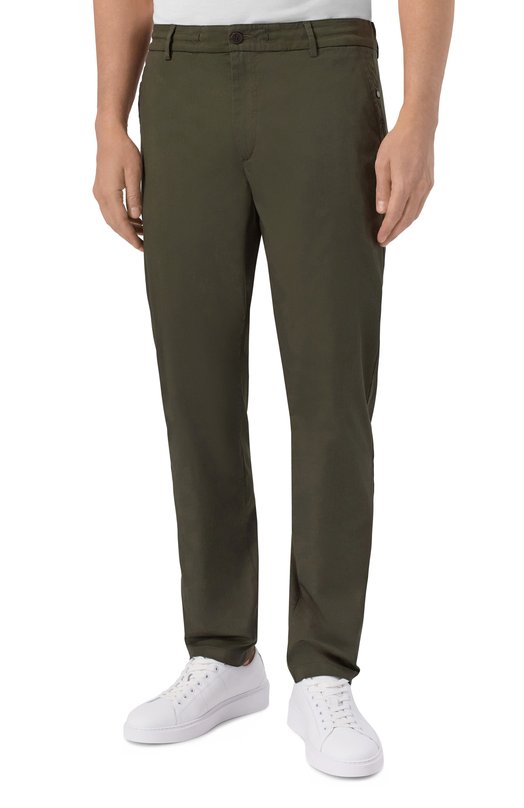 Хлопковые брюки Bogner 18018964 Зелёный  18018964 Фото 3