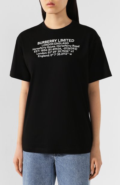 Хлопковая футболка BURBERRY, арт. 8024628, фото 3