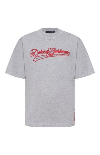 Мужская хлопковая футболка DOLCE & GABBANA, арт. G8T06Z/G7P0N