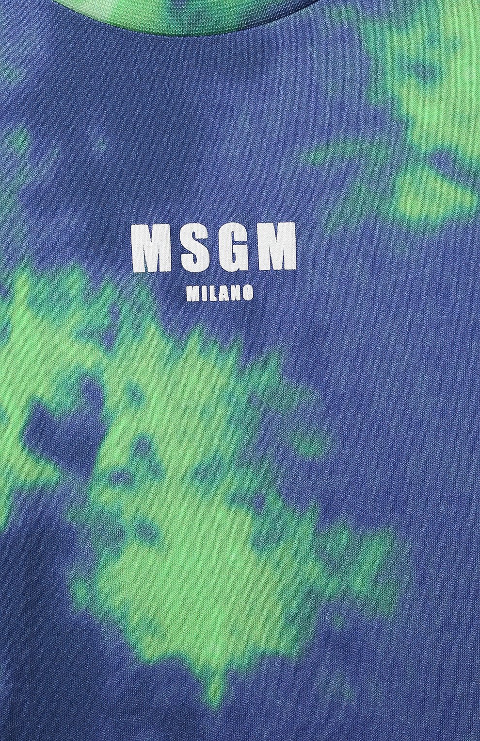 Хлопковая футболка MSGM KIDS разноцветного цвета по цене 6995 руб., арт. MS028919, фото 3 Хлопковая футболка MSGM KIDS, арт. MS028919, фото 3