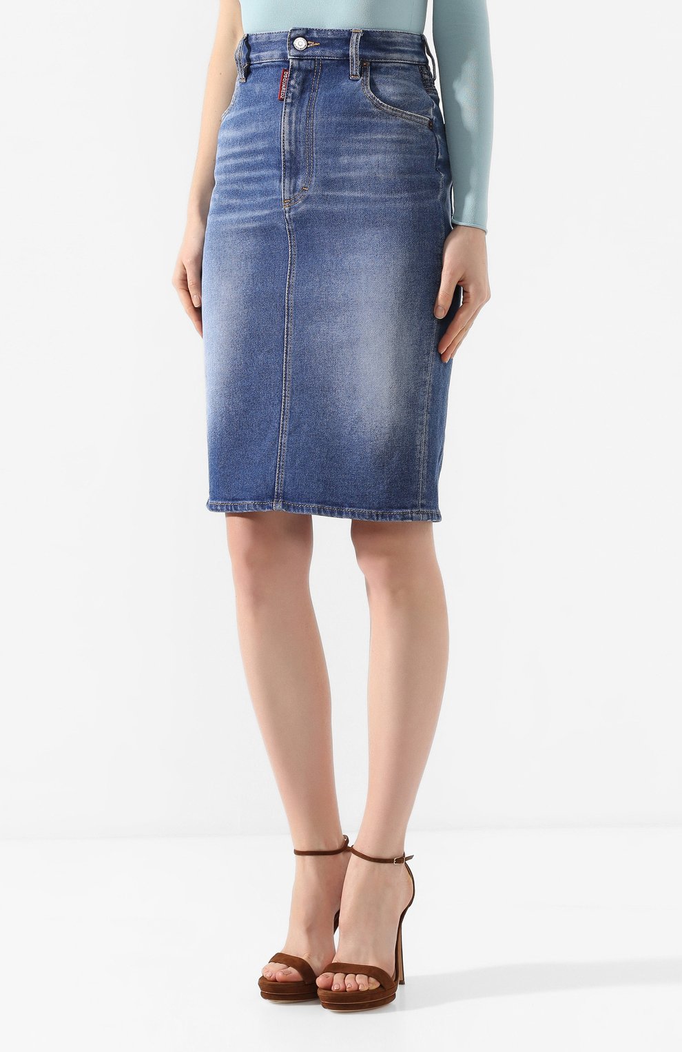 Джинсовая юбка DSQUARED2, арт. S75MA0702/S30662, фото 3