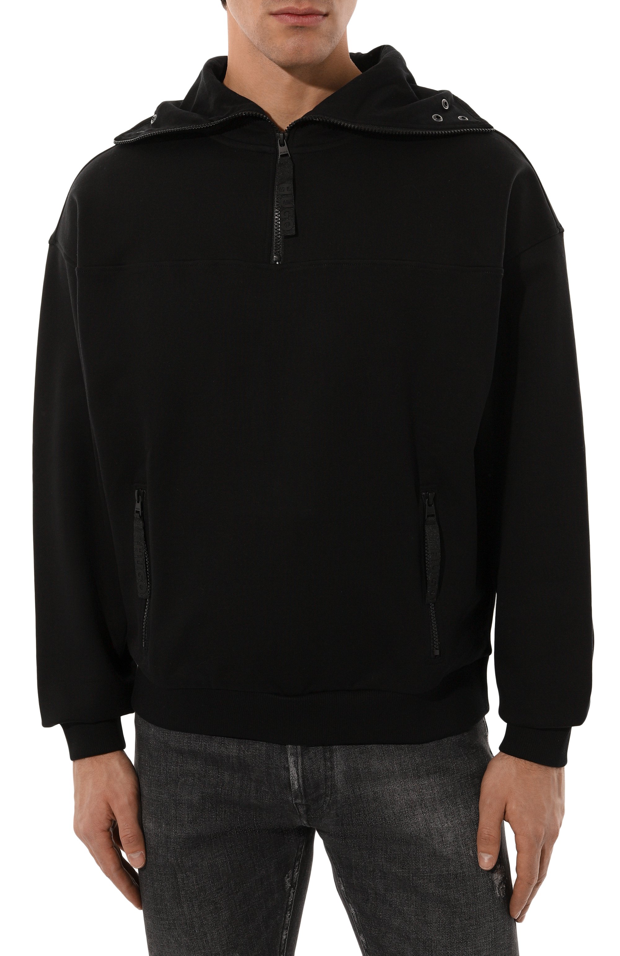 Хлопковое худи HUGO, арт. 50521792, фото 6