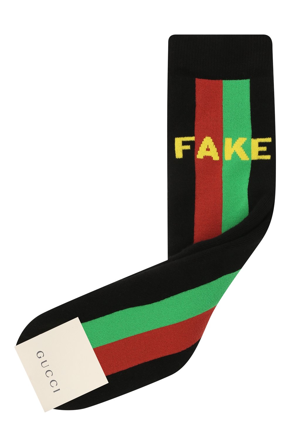 Хлопковые носки GUCCI черного цвета по цене 9830 руб., арт. 645953/4K428, фото 1 Хлопковые носки GUCCI, арт. 645953/4K428, фото 1