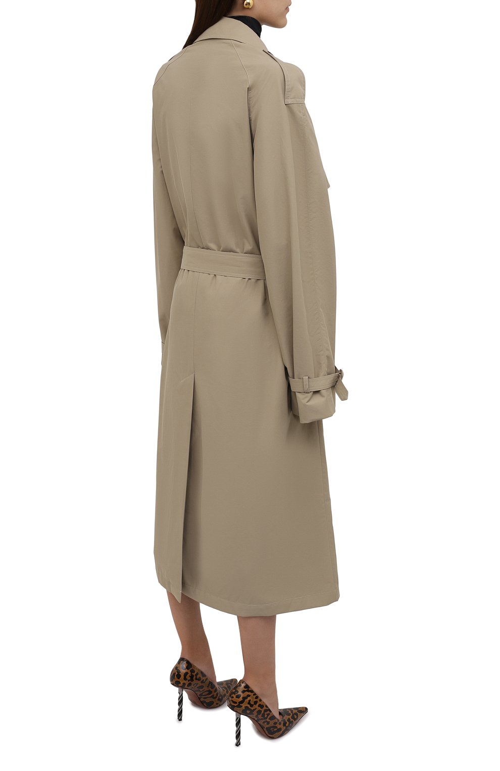 Хлопковый тренч VETEMENTS бежевого цвета по цене 216000 руб., арт. UA52C0240C 1004/W, фото 4 Хлопковый тренч VETEMENTS, арт. UA52C0240C 1004/W, фото 4