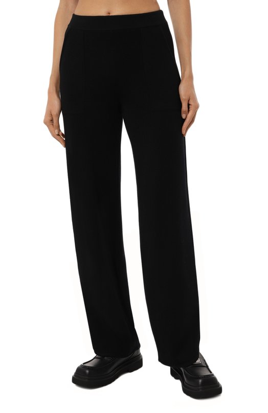 Шерстяные брюки AND the brand W25-P059L-1402-900 Чёрный  W25-P059L-1402-900 Фото 3