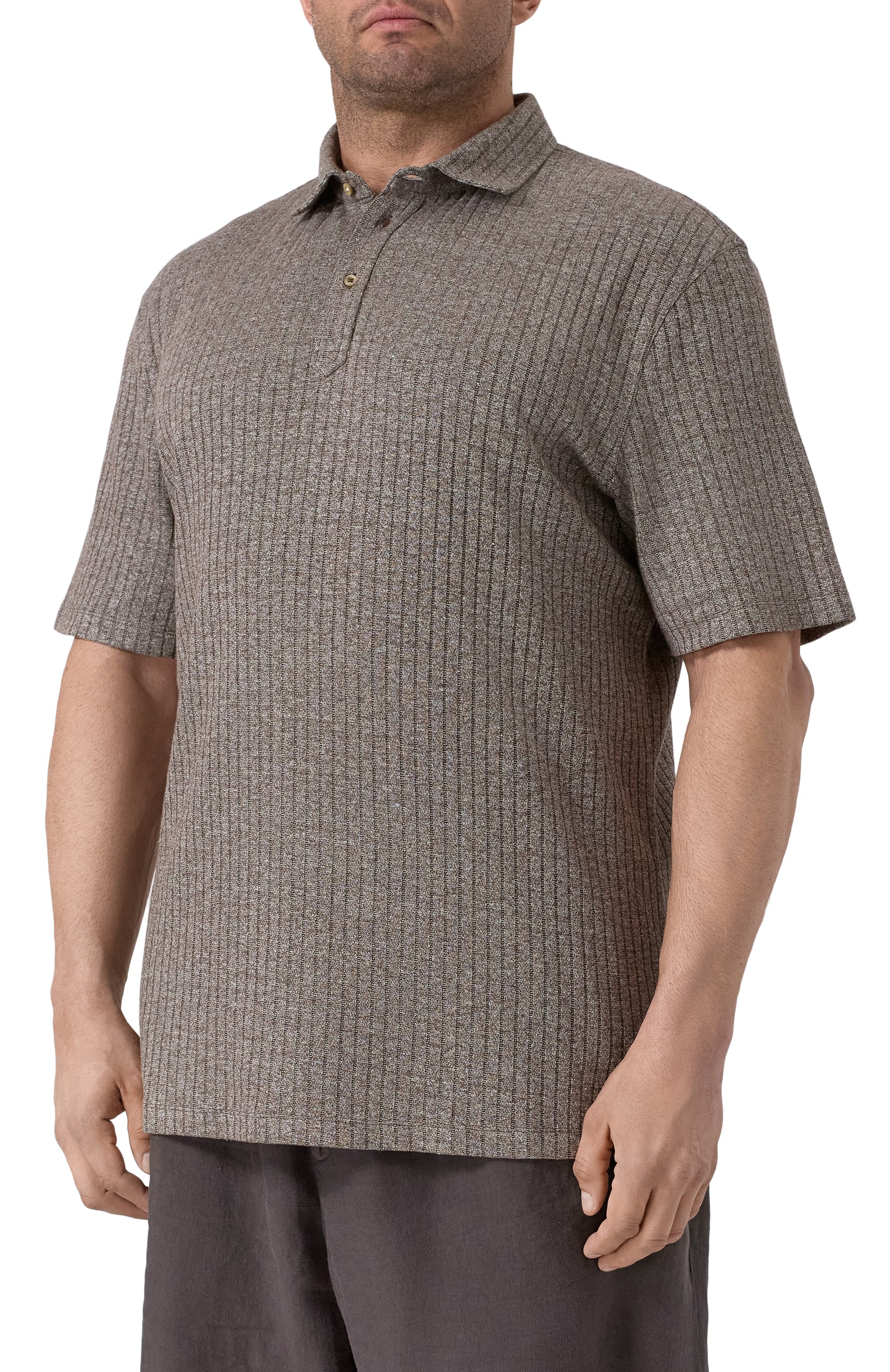 Поло изо льна и хлопка BRUNELLO CUCINELLI, арт. MW8653936W, фото 3