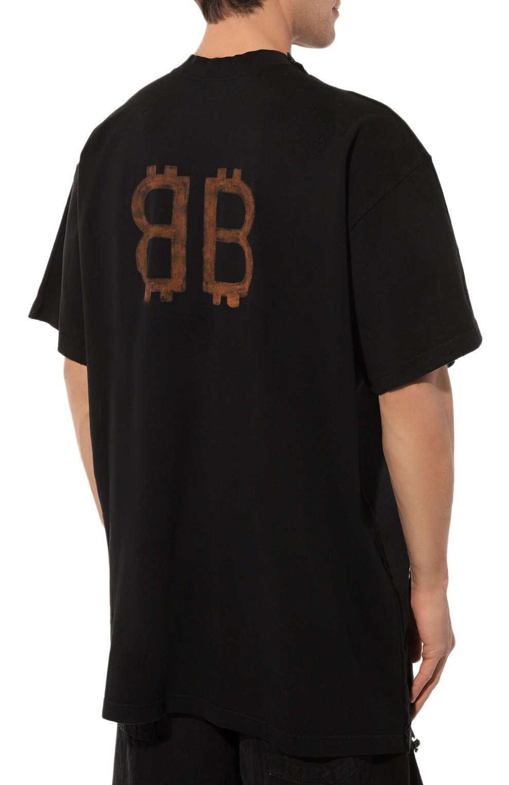 Хлопковая футболка BALENCIAGA, арт. 791615/TQVY2, фото 4