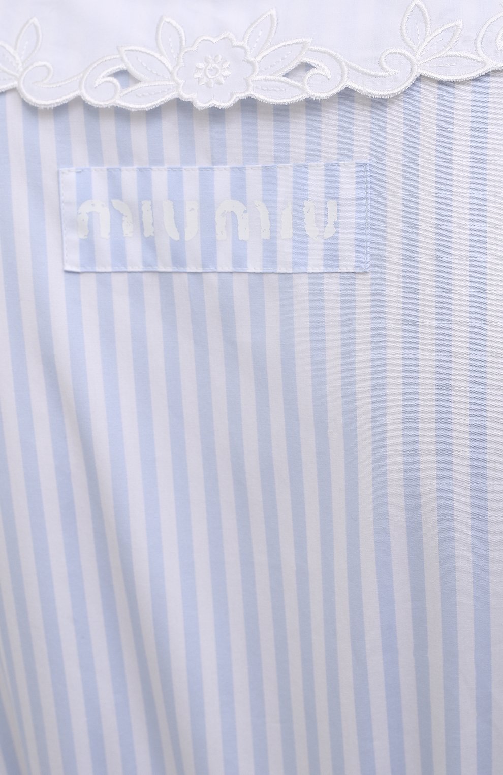 Хлопковое платье MIU MIU голубого цвета по цене 340000 руб., арт. MF4341-Z58-F0M10, фото 5 Хлопковое платье MIU MIU, арт. MF4341-Z58-F0M10, фото 5