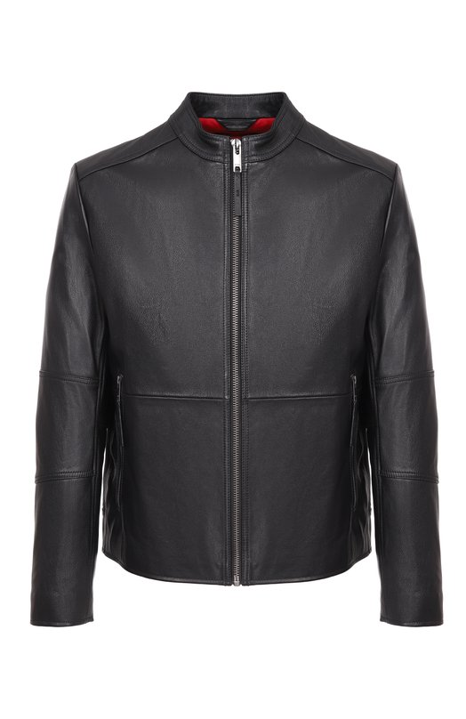 Кожаная куртка HUGO 50540984 Чёрный 50540984