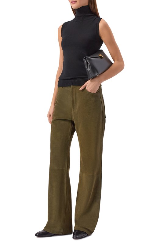 Замшевые брюки Zadig and Voltaire RWPA01105 Хаки  RWPA01105 Фото 2