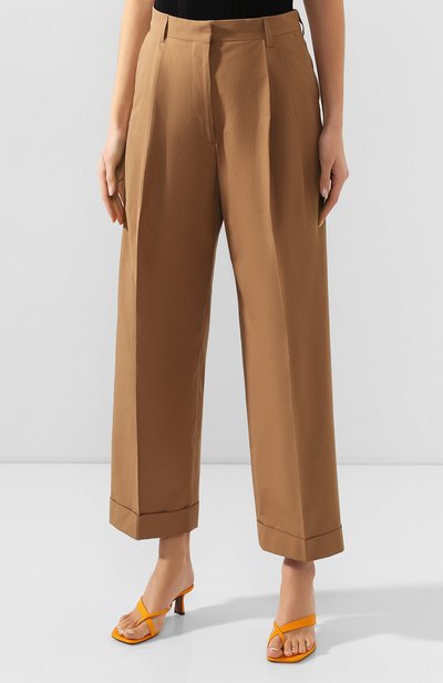 Хлопковые брюки DRIES VAN NOTEN бежевого цвета по цене 52750 руб., арт. 201-10922-9022, фото 3 Хлопковые брюки DRIES VAN NOTEN, арт. 201-10922-9022, фото 3
