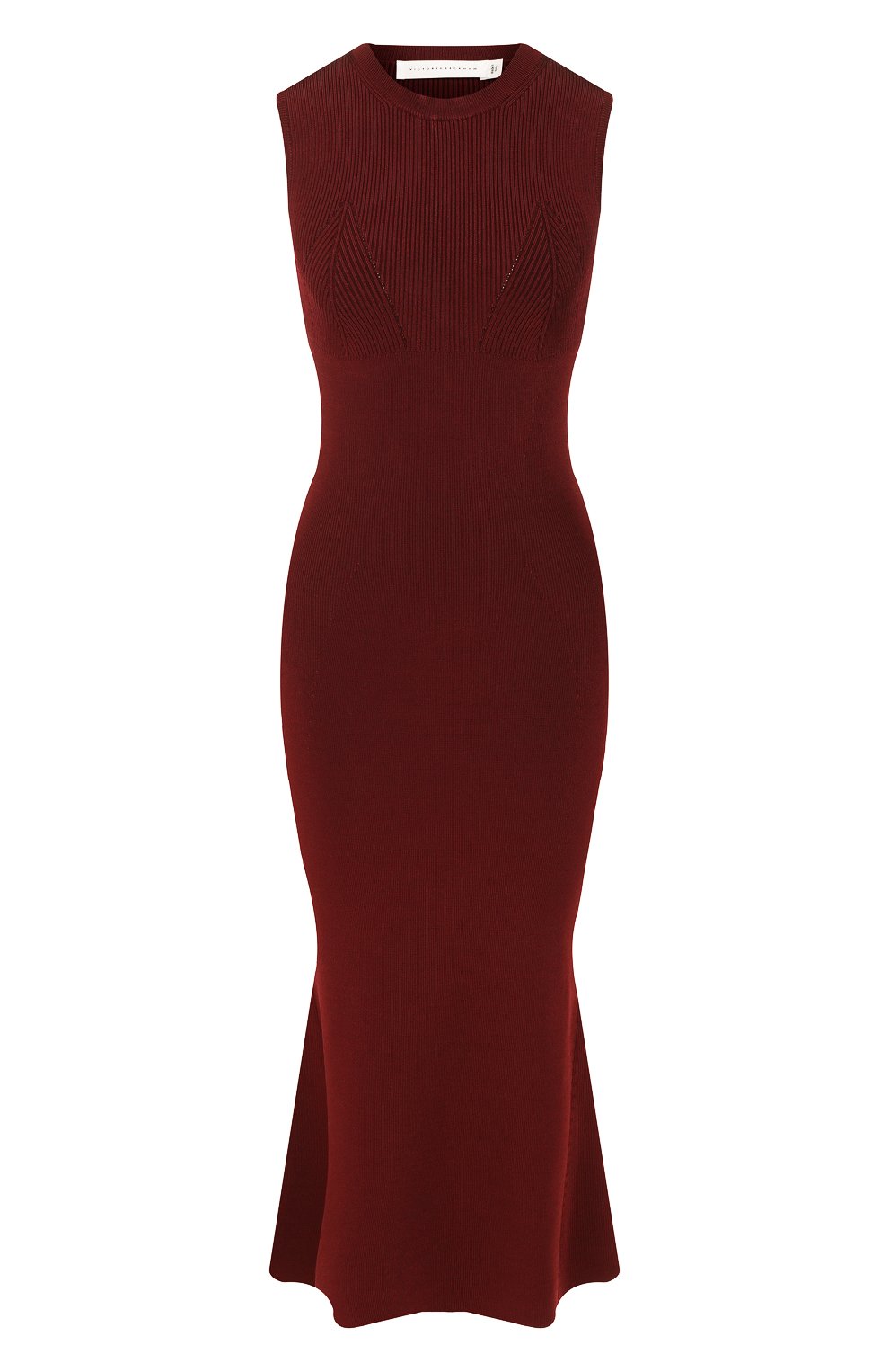Платье из вискозы VICTORIA BECKHAM, арт. DR KNT 6706 PSS19 NEEDLE CHANGE SIG, фото 1