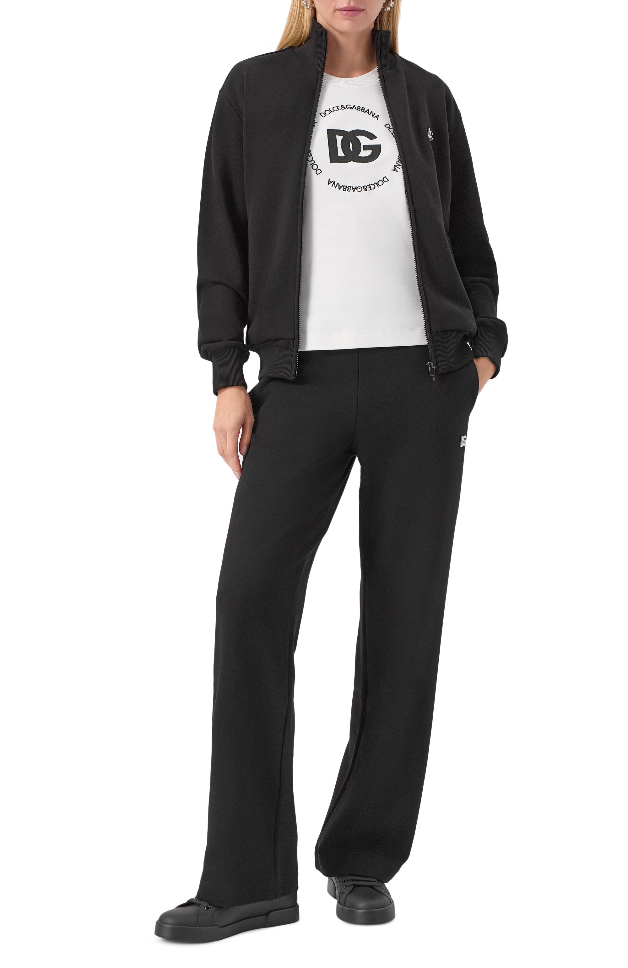 Кожаные кеды portofino DOLCE & GABBANA, арт. CK2330/A1065, фото 2