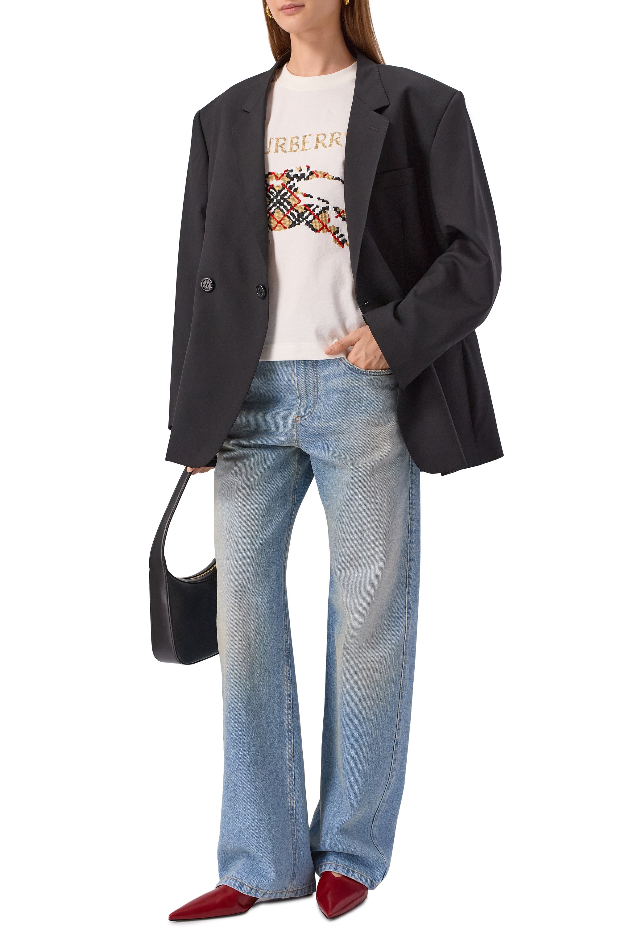 Хлопковая футболка BURBERRY, арт. 8110955, фото 2