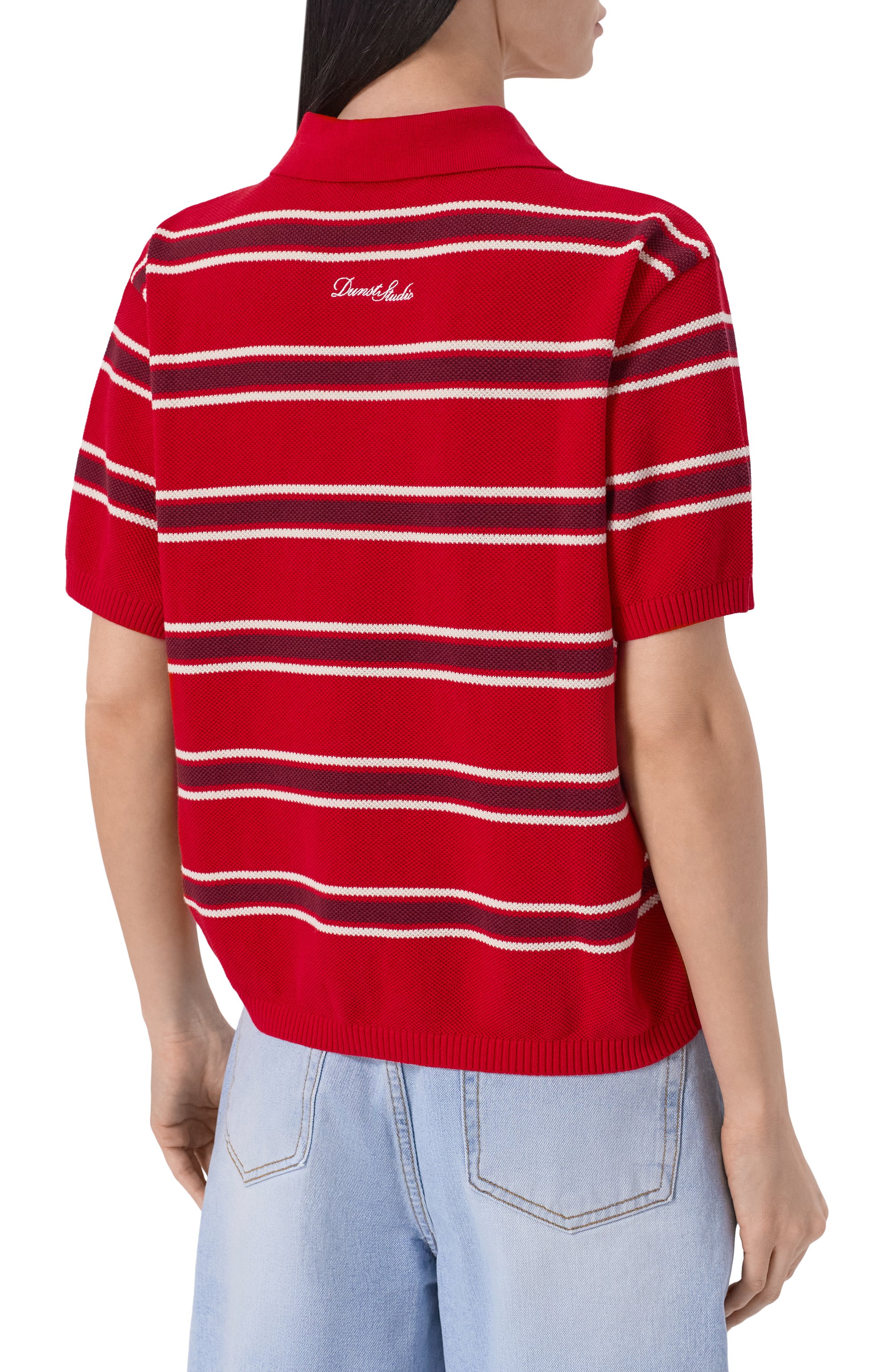 Хлопковое поло DUNST, арт. UDSW6B122R2_001, фото 4