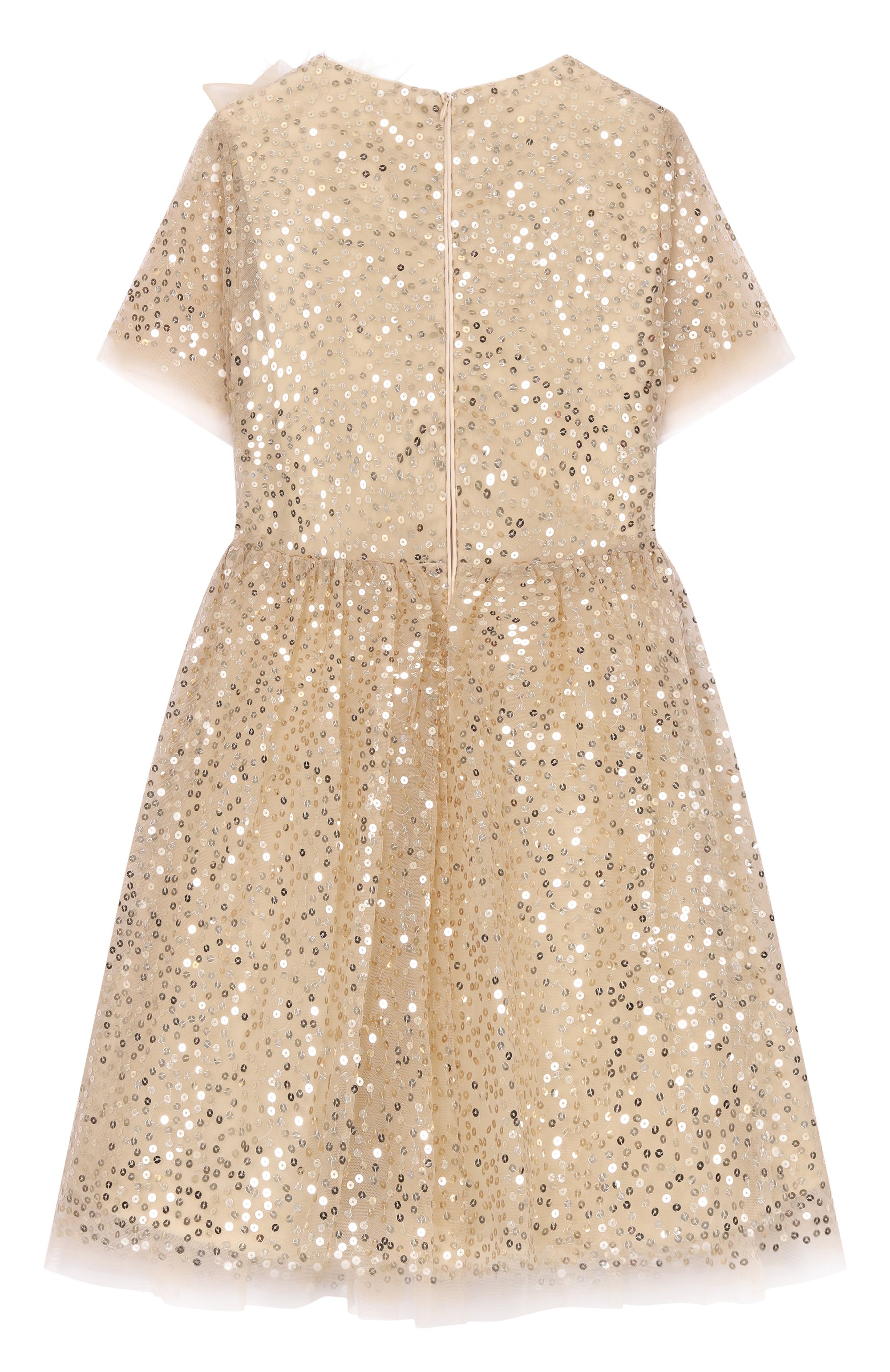 Платье с отделкой пайетками ELIE SAAB JUNIOR, арт. EFAB096 LU/TS1049, фото 2