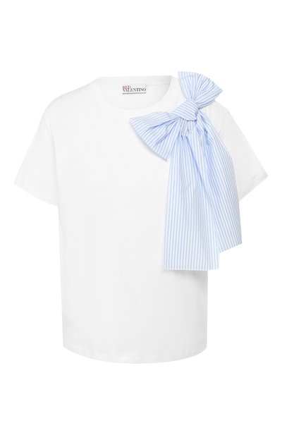Женская хлопковая футболка REDVALENTINO, арт. RR0MG01V/KUX