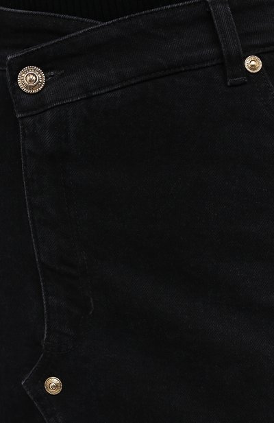 Джинсовая юбка VERSACE JEANS COUTURE черного цвета по цене 33850 руб., арт. A9HZA32D-ZDP852 CUT 0UT/ALL4Z, фото 5 Джинсовая юбка VERSACE JEANS COUTURE, арт. A9HZA32D-ZDP852 CUT 0UT/ALL4Z, фото 5