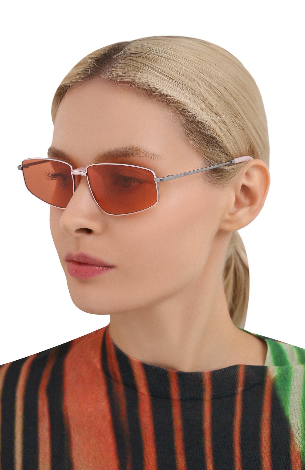 Солнцезащитные очки KENZO оранжевого цвета по цене 18300 руб., арт. KZ40015U 13E, фото 2 Солнцезащитные очки KENZO, арт. KZ40015U 13E, фото 2