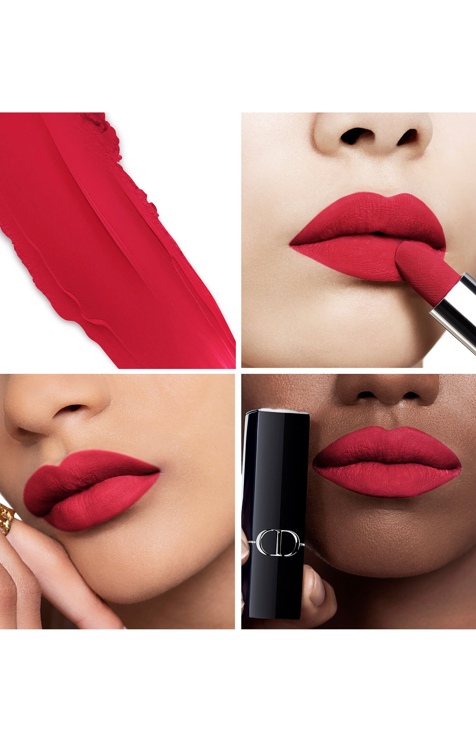 Сменный блок помады для губ с вельветовым финишем rouge dior, оттенок 764 цыга�нский красный (3,5g) DIOR, арт. C335600764, фото 3