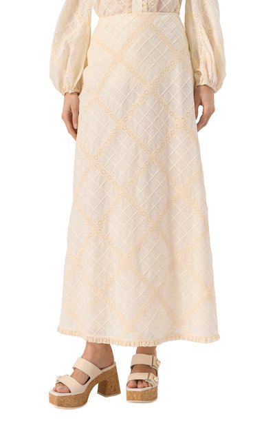 Хлопковая юбка ZIMMERMANN, арт. 0736SRS253, фото 3