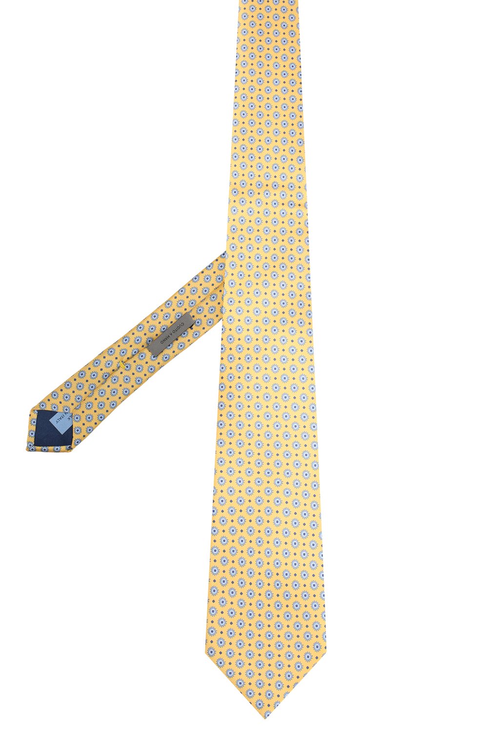 Шелковый галстук CORNELIANI желтого цвета по цене 13450 руб., арт. 83U390-9120354/00, фото 2 Шелковый галстук CORNELIANI, арт. 83U390-9120354/00, фото 2