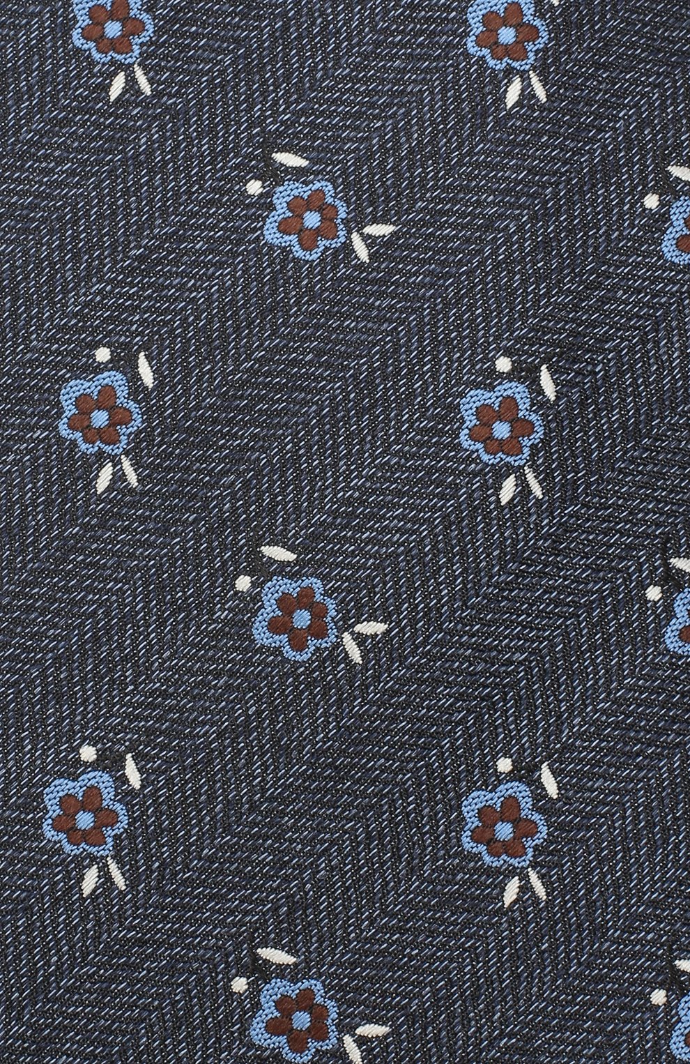 Шелковый галстук CANALI темно-синего цвета по цене 11650 руб., арт. 18/HJ02894, фото 3 Шелковый галстук CANALI, арт. 18/HJ02894, фото 3