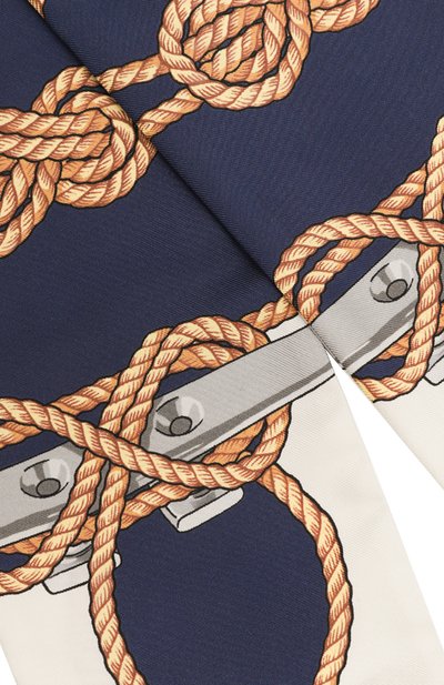 Шелковый шарф-твилли BALLY синего цвета по цене 19150 руб., арт. WSC02R, фото 4 Шелковый шарф-твилли BALLY, арт. WSC02R, фото 4